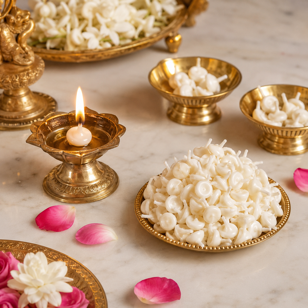 Fragrance Cotton Wicks for Diya & Pooja | Svarnadeep