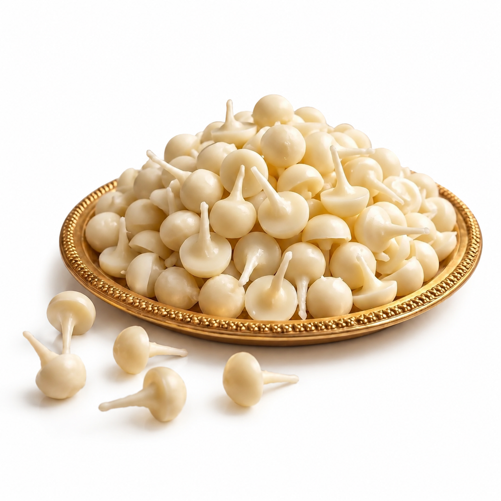 Camphor Cotton Wicks for Diya & Pooja | Svarnadeep