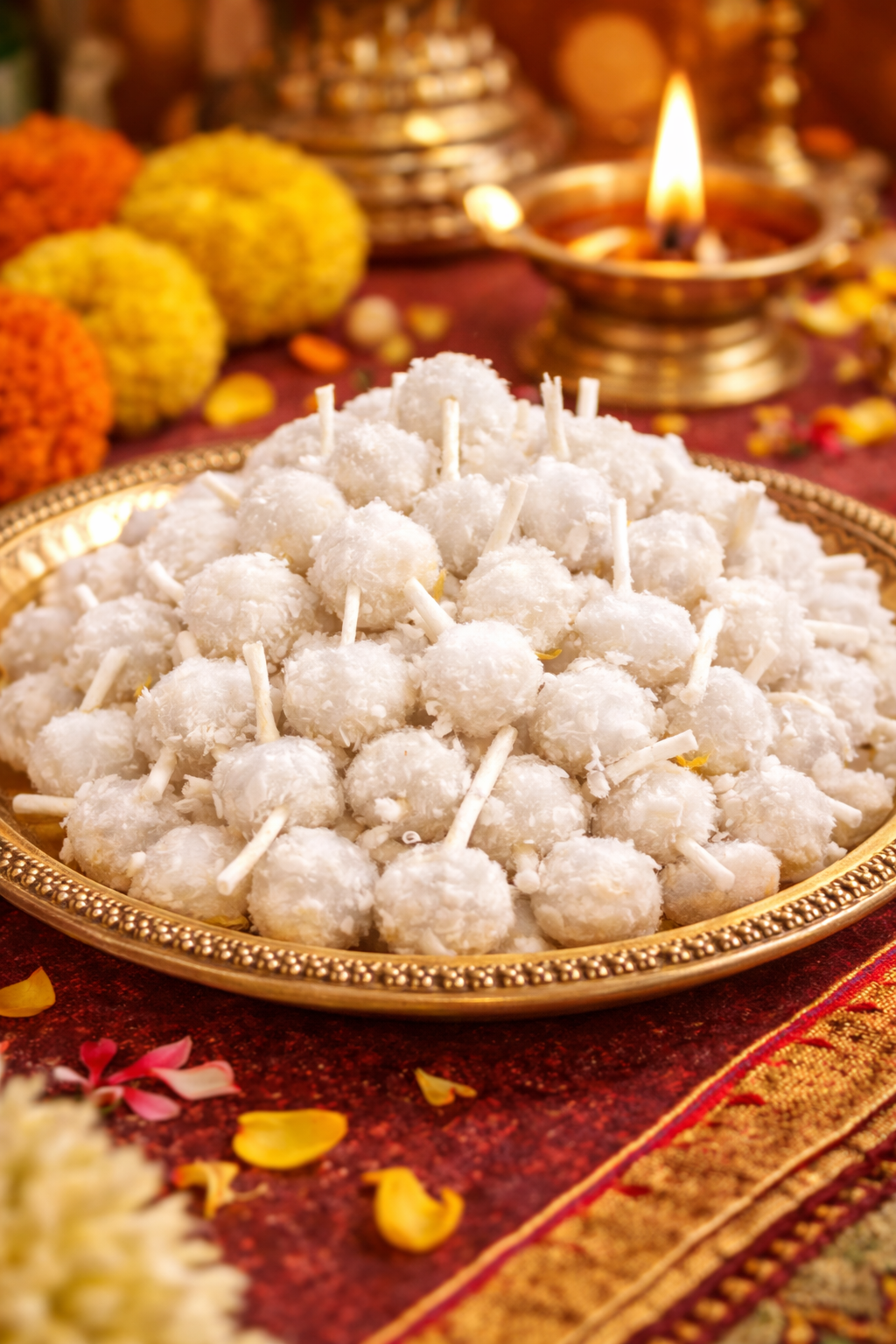 Camphor Mixed Cotton Wicks diya lighting pooja