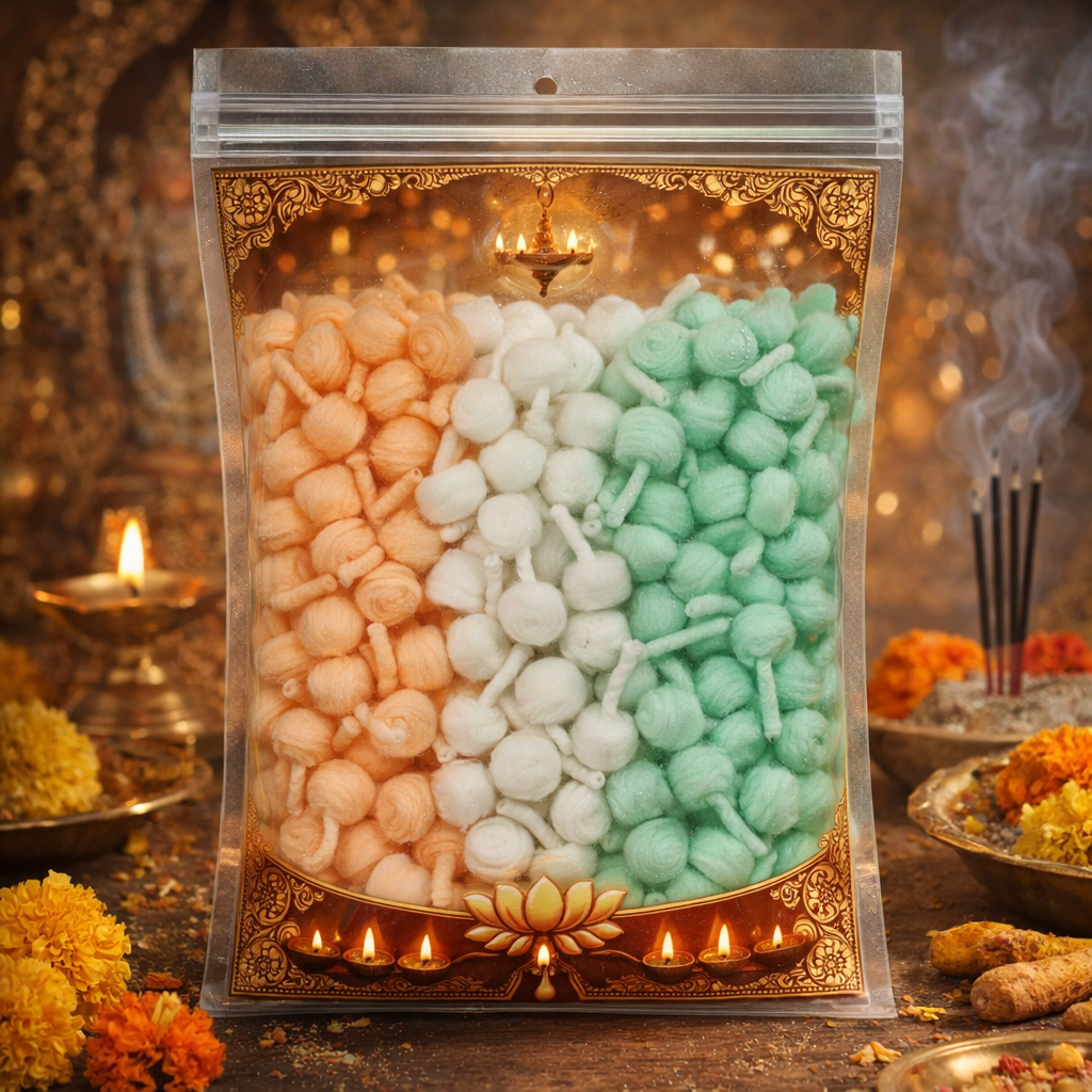 Colored Round Cotton Wicks packaging