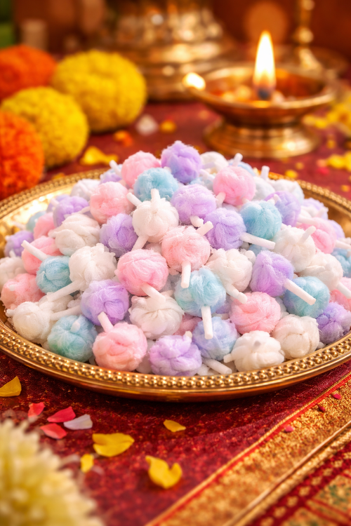 Fragrance Cotton Wicks diya lighting pooja