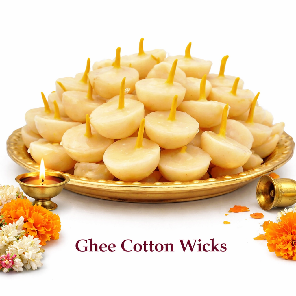 Ghee Cotton Wicks for diya and pooja