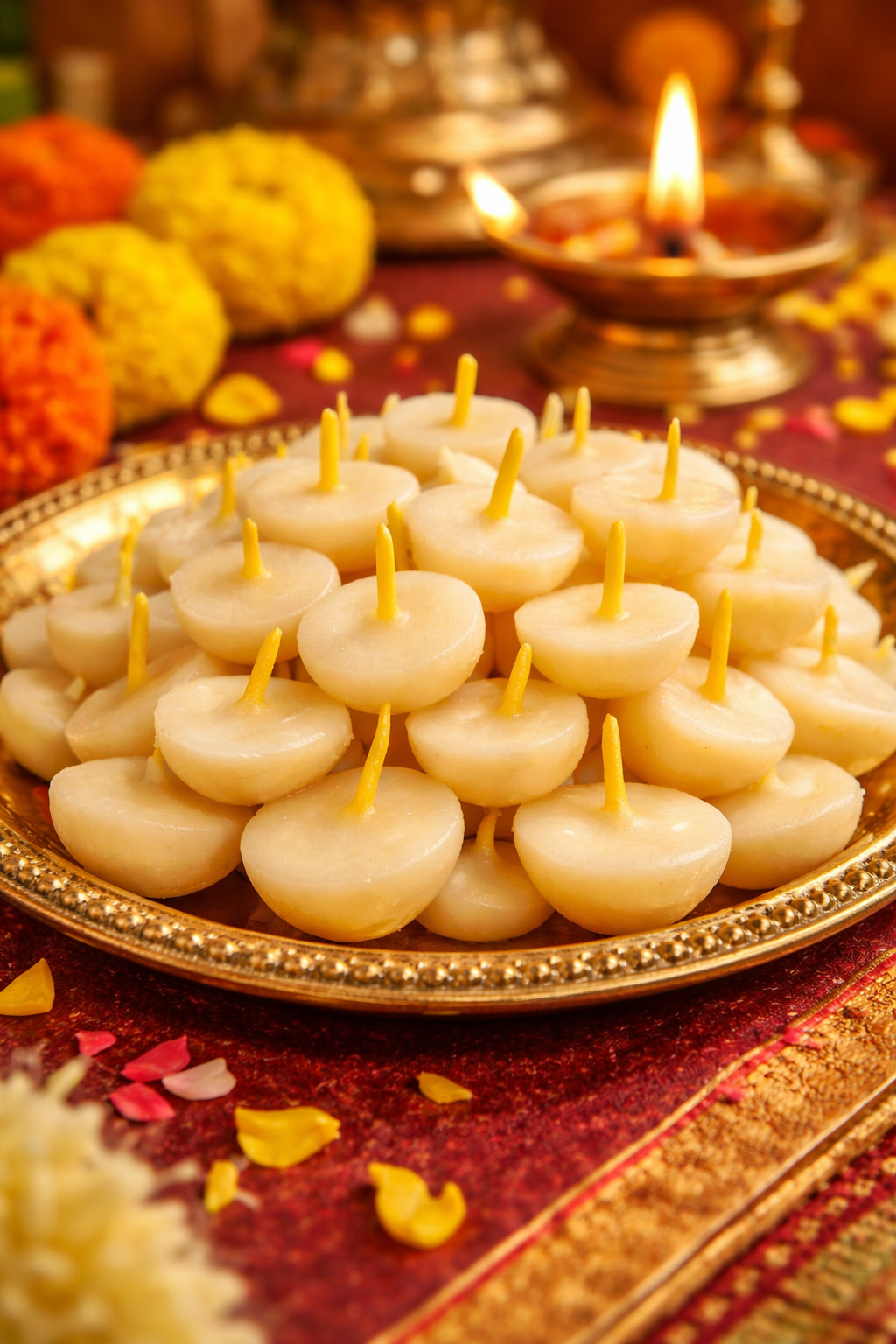 Ghee Cotton Wicks diya lighting pooja