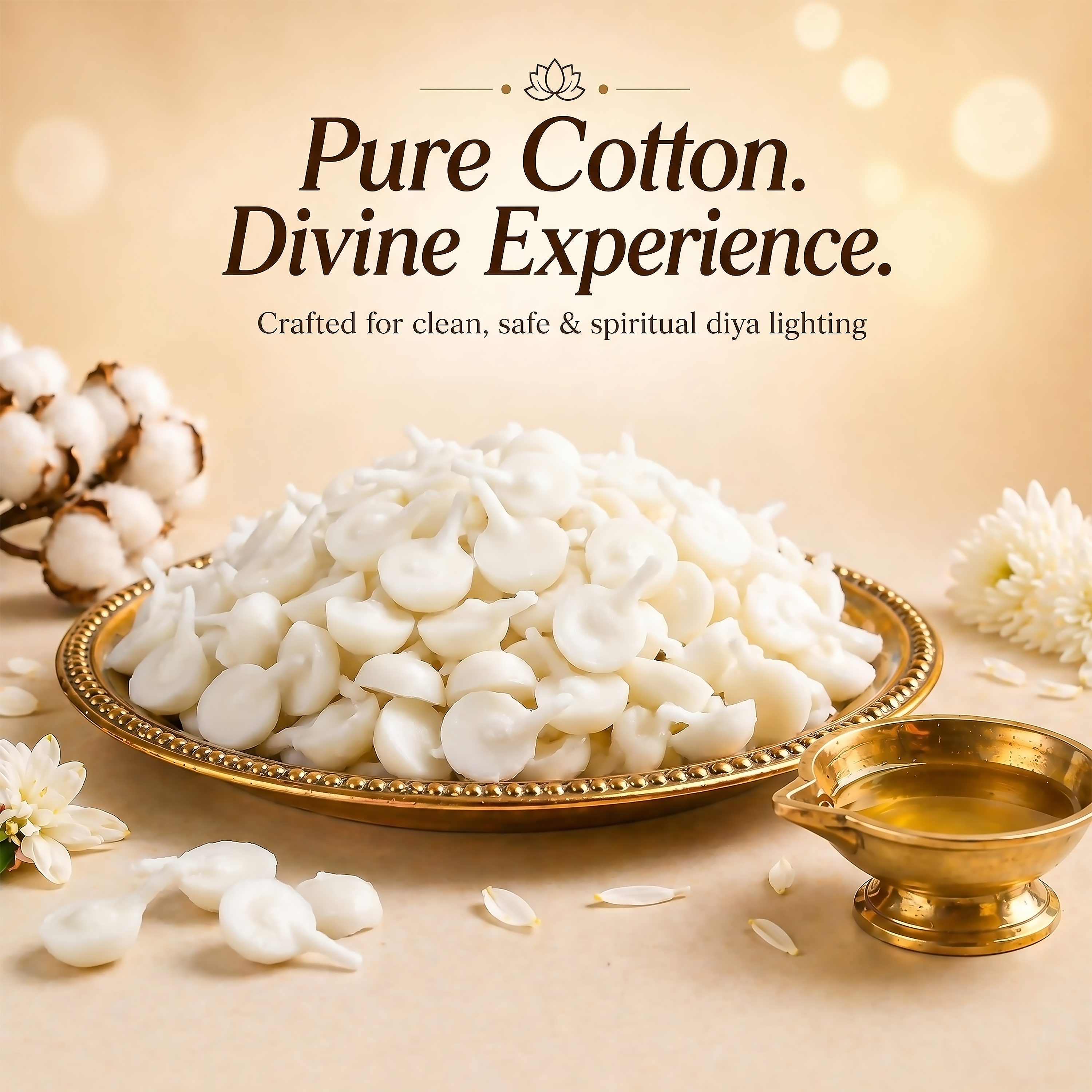 Svarnadeep Fragrance Cotton Wicks for Religious Use