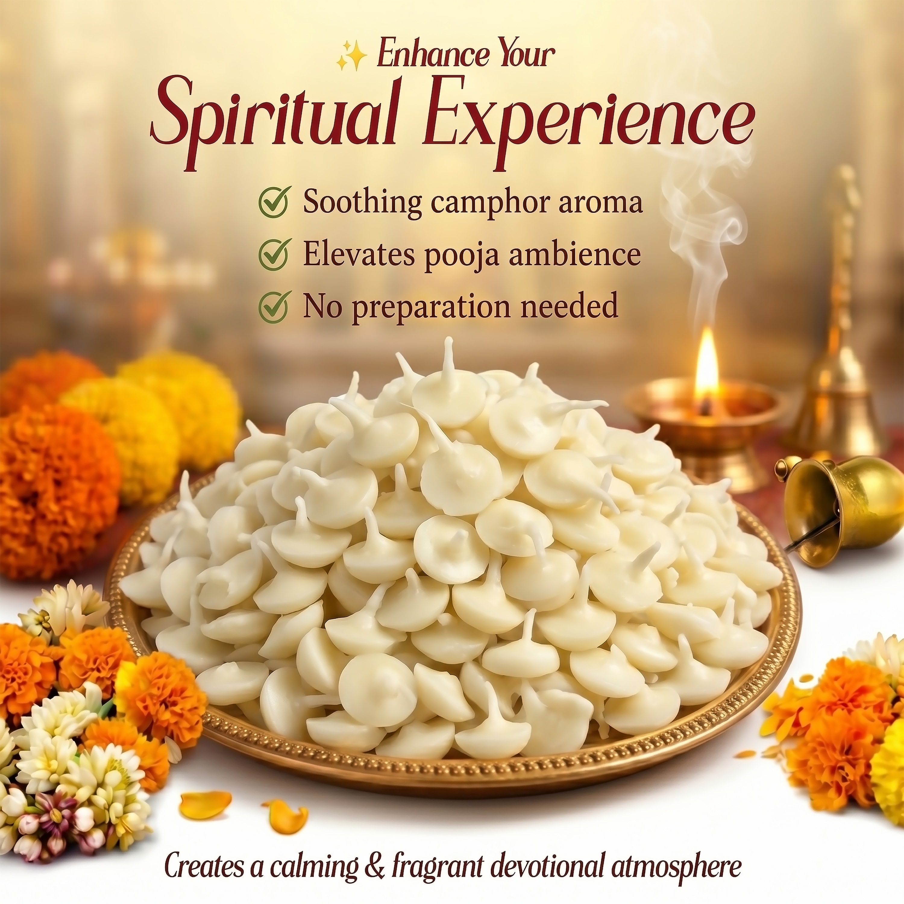 Cotton Wicks for Long Lasting Sacred Flame During Pooja