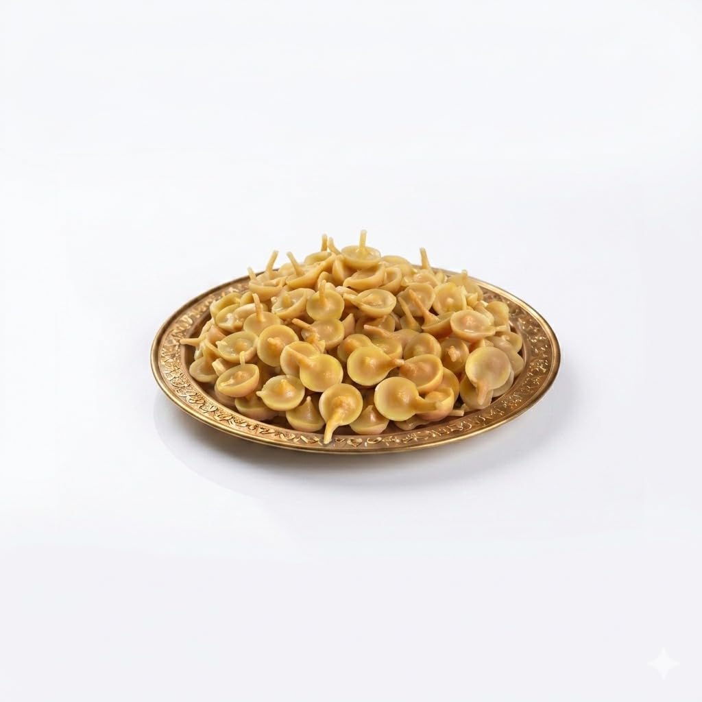 Svarnadeep Haldi Kumkum Cotton Wicks for Religious Rituals